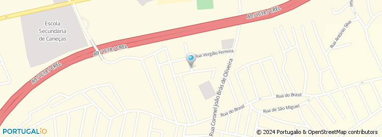 Mapa de Rua José Augusto Gouveia