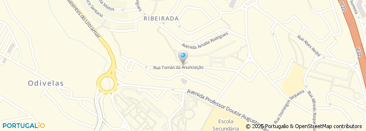 Mapa de Rua Tomás da Anunciação