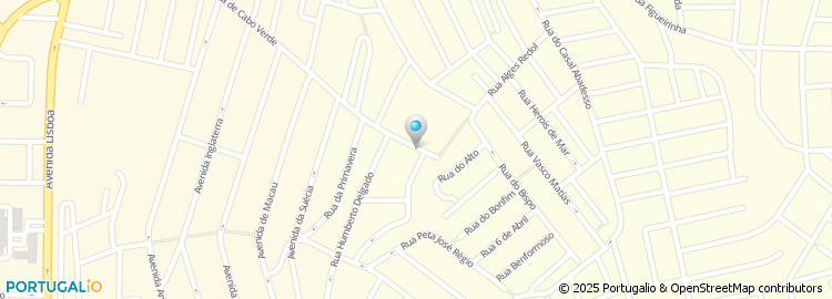 Mapa de Rua Vasco da Gama