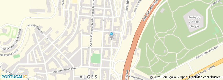 Mapa de Apartado 30256, Algés