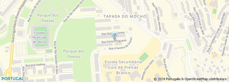 Mapa de Rua Franco Nogueira