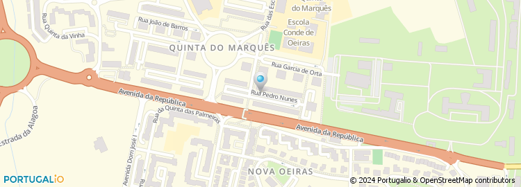 Mapa de Rua Pedro Nunes
