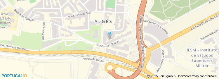 Mapa de Passeio Alto de Algés