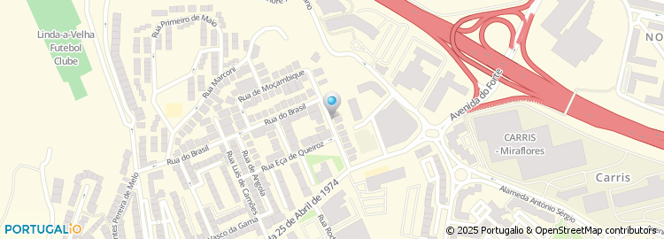 Mapa de Rua Almeida Garrett