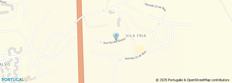 Mapa de Rua Ary dos Santos