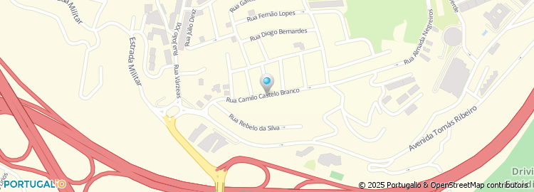 Mapa de Rua Camilo Castelo Branco