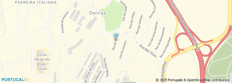 Mapa de Rua da Hera