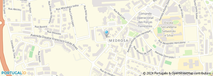 Mapa de Rua Dom António Luís de Meneses