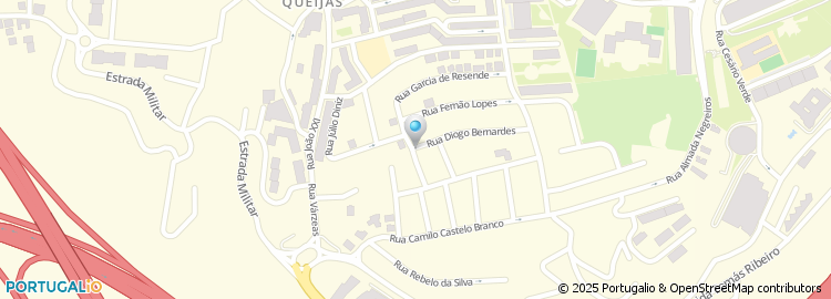 Mapa de Rua Garcia de Resende