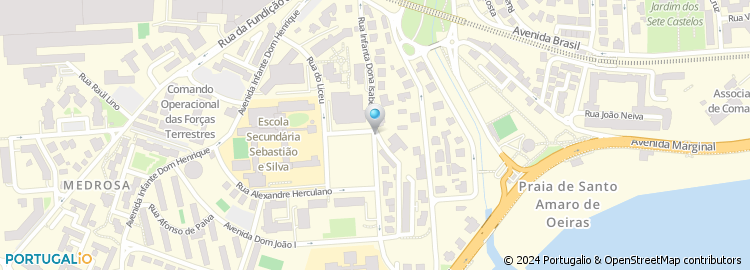 Mapa de Rua Infanta Dona Isabel