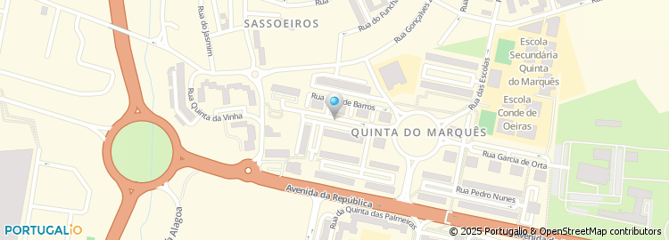 Mapa de Rua Professor Egas Moniz