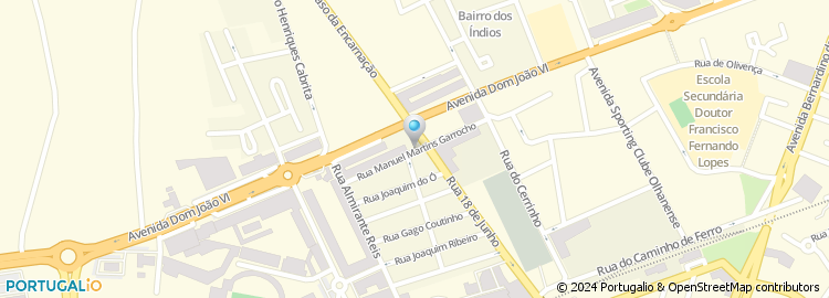Mapa de Rua Manuel Martins Garrocho