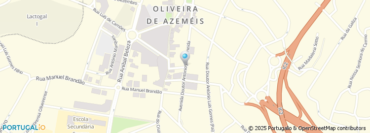 Mapa de Avenida Doutor António José de Almeida