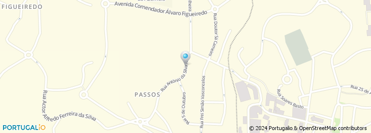 Mapa de Rua António Silva Novo