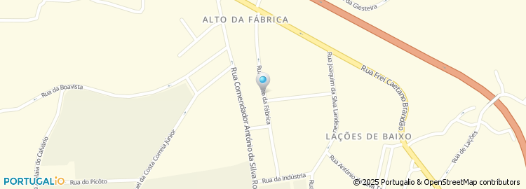 Mapa de Rua da Fábrica dos Botões