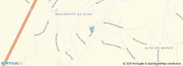 Mapa de Rua da Gata