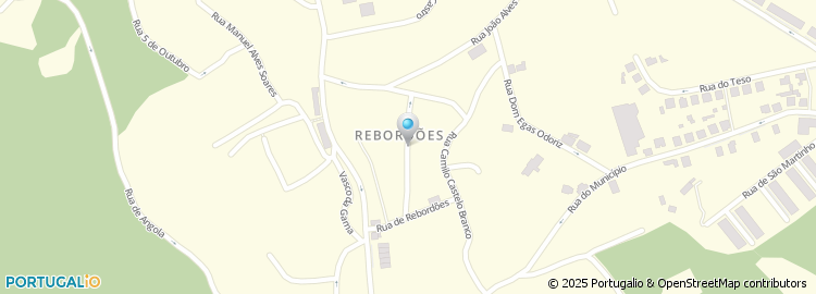 Mapa de Rua de Rebordões