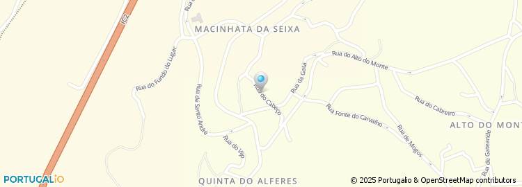 Mapa de Rua do Cabeço