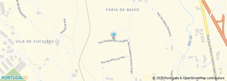 Mapa de Rua do Hospital de Cucujães