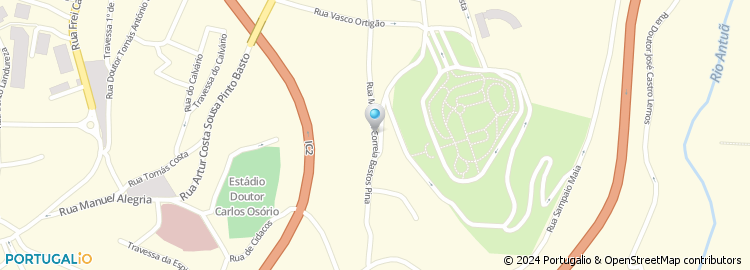 Mapa de Rua Manuel Correia Bastos Pina