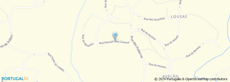 Mapa de Rua Manuel da Silva Carreira