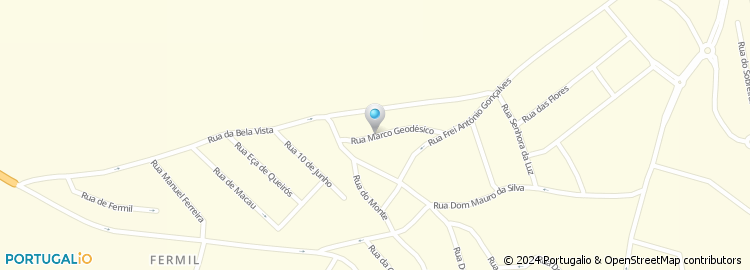 Mapa de Rua Marco Geodésico