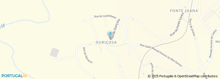 Mapa de Rua Ouriçosa