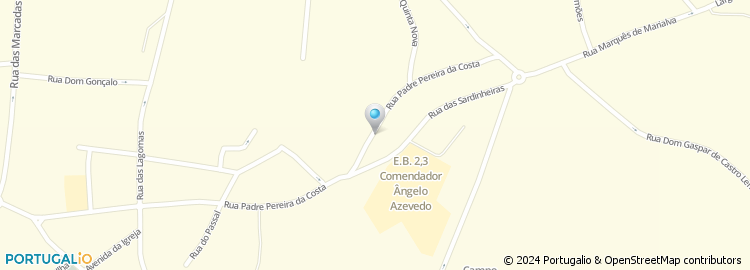 Mapa de Rua Padre Pereira da Costa