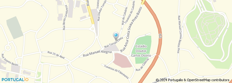 Mapa de Rua Tomás da Costa