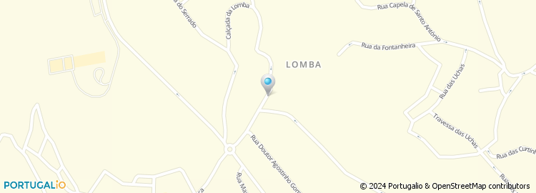 Mapa de Travessa da Lomba