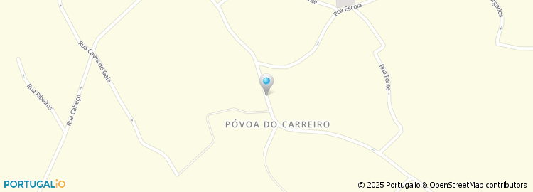 Mapa de Póvoa do Carreiro