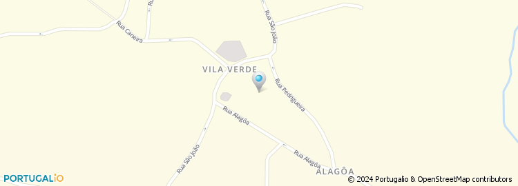 Mapa de Rua da Bunheira de Vila Verde