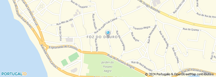 Mapa de Orfeão da Foz do Douro