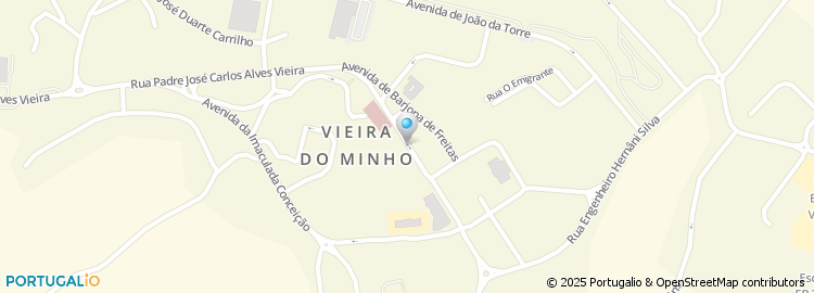 Mapa de Ótica Olhar Vieira do Minho, Unipessoal Lda