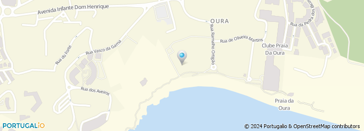 Mapa de Oura View Beach Club