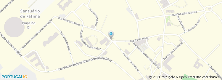 Mapa de Rua Francisco Marto