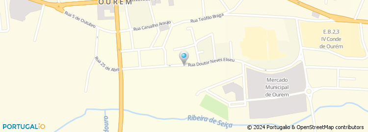 Mapa de Ouremaquinas - Oliveira, Marques & Alves, Lda