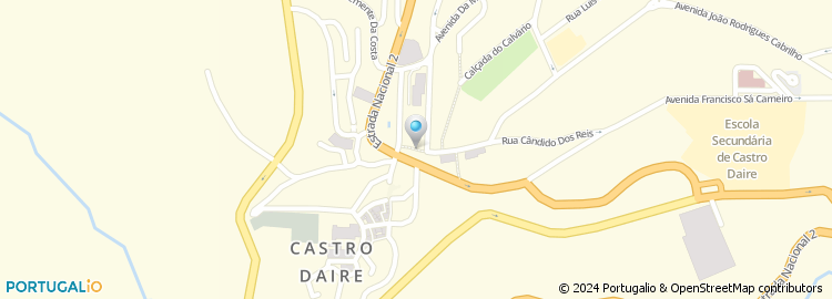 Mapa de Ouvir Centros Auditivos, Castro Daire