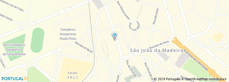 Mapa de Ouvir Centros Auditivos, S. João da Madeira