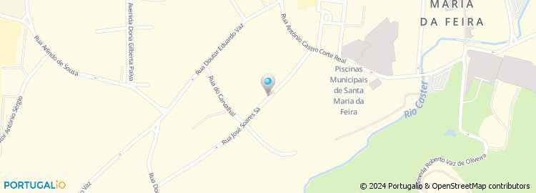 Mapa de Ouvir Centros Auditivos, Santa Maria da Feira