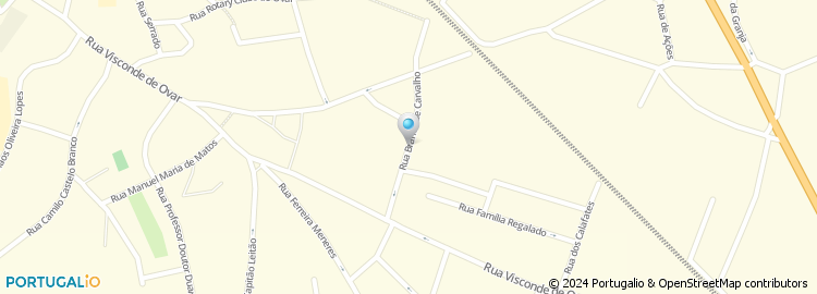 Mapa de Rua Branca de Carvalho