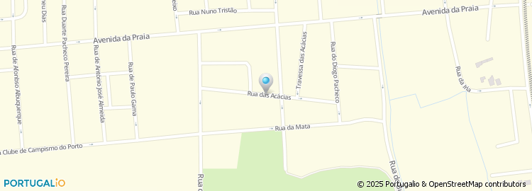 Mapa de Rua das Acácias