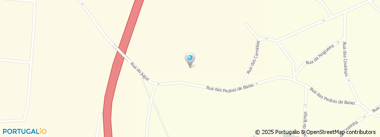 Mapa de Rua das Pedras de Baixo