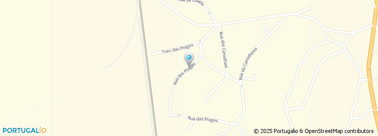 Mapa de Rua das Prages