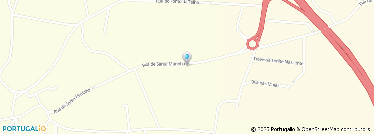 Mapa de Rua de Santa Marinha