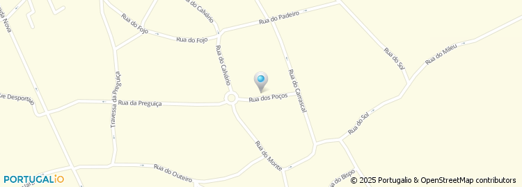 Mapa de Rua dos Poços