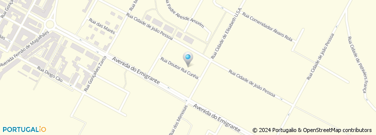 Mapa de Rua Doutor Rui Cunha