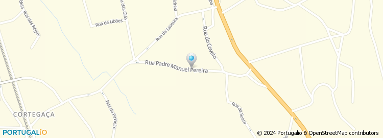Mapa de Rua Padre Manuel Pereira