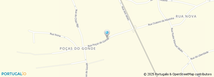 Mapa de Rua Poças do Gonde