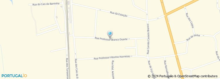 Mapa de Rua Professor Branco Duarte